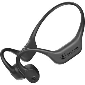 S+ Bone Conduction Headphones, MP3 Play Built-in 64GB Memory - Ultra-Lightweight Open-Ear Bluetooth Headphone for Sports, Running, Gym and Cycling (Dark Gray)