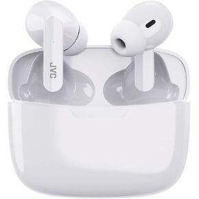 JVC HAD5TW Ultra-Compact IE Bluetooth Earbuds, True Wireless with Charging Case (Coconut White)
