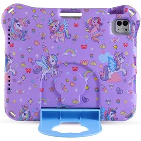 iPad 10th Generation Kids Tablet Case for Kids Boy Girl,iPad 10 10.9 inch Dinosaur Light EVA Foam Shockproof Kid-Proof Kid-Friendly Kids Pro Tablet Case with Stand Handle BBlue
