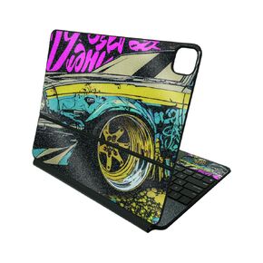 Carbon Fiber Skin Compatible with Apple Magic Keyboard for iPad Pro 12.9" (5th Generation) - Camber - Premium 3M Vinyl Protective Wrap Decal Cover - Easy to Apply | Crafted in The USA by MightySkins