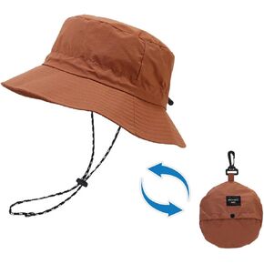 Waterproof Bucket Rain Hat Foldable Packable UV Protection Beach Sun Hat and Quick Dry for Hiking Fishing Hat for Women Men