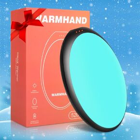 Electric Hand Warmers Rechargeable,Handwarmers Camping Hand Warmer Indoor Power Bank,Portable Reusable Hand Warmer 5200mAh Outdoor for Raynauds, Hunting, Golf, Camping, Games, Working Women Mens Gifts