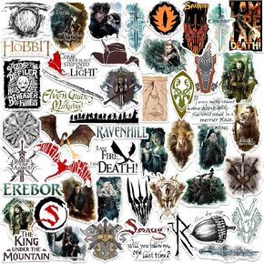 The Hobbit - Battle of The Five Armies 50ct Vinyl Large Deluxe Stickers Variety Pack - Laptop, Water Bottle, Scrapbooking, Tablet, Skateboard, Indoor/Outdoor