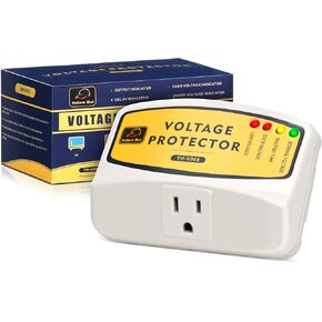 Voltage Protector 120V 12A 1440W, Surge Protector for Refrigerator, Water Heater and Home Appliance ect