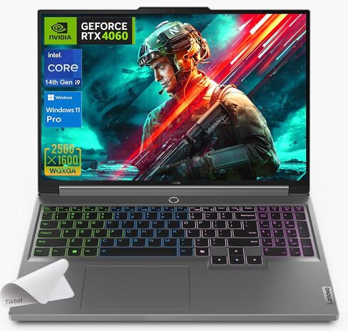 Lenovo 2024 Legion Gaming Laptop - 16" WQXGA (2560 x 1600) Display- 14th Gen Intel Core i9-14900HX - GeForce RTX 4060 - Wi-Fi 6E- RGB Backlit Keyboard -Win 11 PRO W/Mouse Pad (64G RAM, 2TB PCIe SSD) in Saudi Arabia
