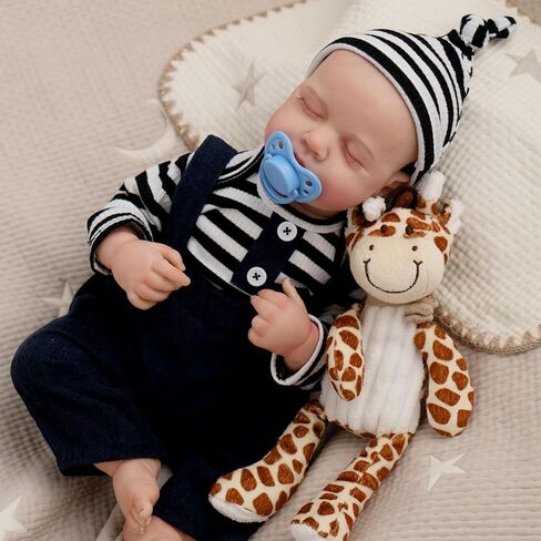 Jirachi Realistic Reborn Baby Dolls Girl, 18-inch Sleeping Lifelike Reborn Baby Dolls Soft Body Cute Newborn Baby Doll with Toy Accessories Gift for Kids Age 3 in Saudi Arabia