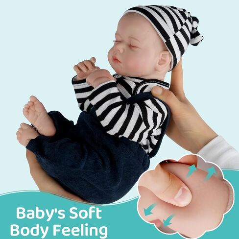 Jirachi Realistic Reborn Baby Dolls Girl, 18-inch Sleeping Lifelike Reborn Baby Dolls Soft Body Cute Newborn Baby Doll with Toy Accessories Gift for Kids Age 3 in Saudi Arabia