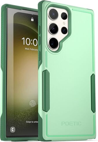 Poetic Neon Series Case Designed for Samsung Galaxy S23 Ultra 5G 6.8 inch, Dual Layer Heavy Duty Tough Rugged Lightweight Slim Shockproof Protective Case 2023 New Cover for Galaxy S23 Ultra 5G, Black in Saudi Arabia
