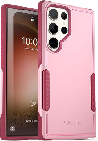 Poetic Neon Series Case Designed for Samsung Galaxy S23 Ultra 5G 6.8 inch, Dual Layer Heavy Duty Tough Rugged Lightweight Slim Shockproof Protective Case 2023 New Cover for Galaxy S23 Ultra 5G, Black in Saudi Arabia