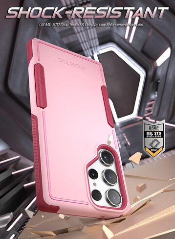 Poetic Neon Series Case Designed for Samsung Galaxy S23 Ultra 5G 6.8 inch, Dual Layer Heavy Duty Tough Rugged Lightweight Slim Shockproof Protective Case 2023 New Cover for Galaxy S23 Ultra 5G, Black in Saudi Arabia