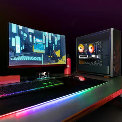 كمبيوتر سطح المكتب iBUYPOWER Scale Orange Gaming PC (AMD Ryzen 5 7600 CPU، NVIDIA GeForce RTX 4060 Ti 8GB GPU، 16GB DDR5 Non-RGB 5200MHz RAM (8x2)، 1 تيرابايت NVMe SSD، WiFi جاهز، Windows 11 Home)-SCA5N46T01 in Saudi Arabia