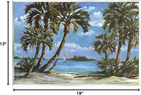 Stupell Industries Summer Palms Landscape Wall Plaque Art by Paul Brent in Saudi Arabia