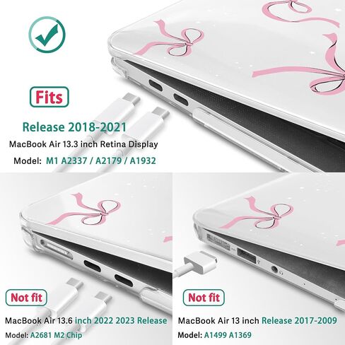 May Chen متوافق مع حافظة MacBook Air 13 بوصة 2022 2021، طراز إصدار 2020-2018: M1 A2337 A2179 A1932، غطاء حماية بلاستيكي صلب لجهاز Mabook Air 13 بوصة مع شاشة عرض ريتينا، قوس نجمة in Kuwait