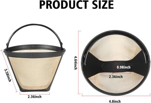 2 Pack Reusable Coffee Filters #4 for Ninja Dual Brew Coffee Maker in Kuwait