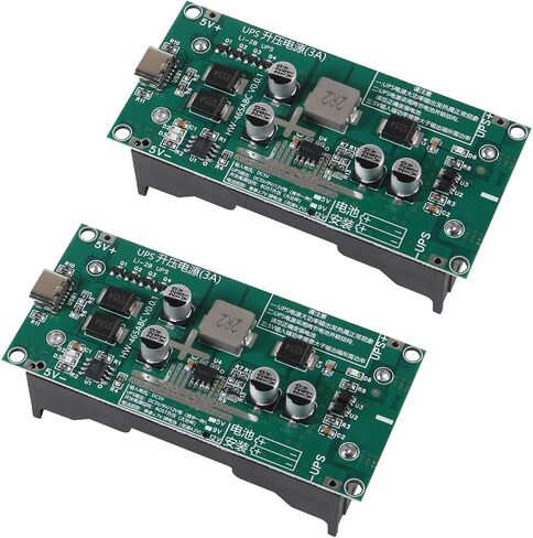 2PCS Type-C 15W 3A 5V Fast Charge UPS Power Supply 18650 Lithium Battery Charger Module DC-DC Step Up Booster Converter in Saudi Arabia