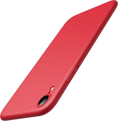 JETech Upgraded Slim (0.85 mm Thin) Case for iPhone XR 6.1-Inch, Camera Lens Cover Full Protection, Slim Fit Ultra Thin Lightweight Matte Hard PC, Support Wireless Charging (Black) in Saudi Arabia