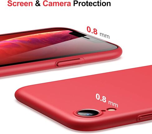 JETech Upgraded Slim (0.85 mm Thin) Case for iPhone XR 6.1-Inch, Camera Lens Cover Full Protection, Slim Fit Ultra Thin Lightweight Matte Hard PC, Support Wireless Charging (Black) in Saudi Arabia