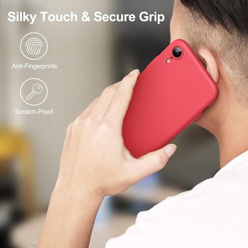 JETech Upgraded Slim (0.85 mm Thin) Case for iPhone XR 6.1-Inch, Camera Lens Cover Full Protection, Slim Fit Ultra Thin Lightweight Matte Hard PC, Support Wireless Charging (Black) in Saudi Arabia