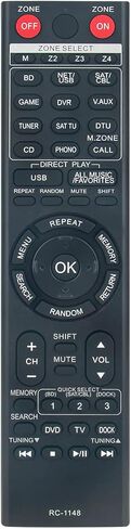 AULCMEET RC-1148 New Replacement Remote Control fit for DENON AV Receiver AVR-A100 AVR-3311 AVR-4311 AVR-1611 AVR-1911 AVR-791 AVR-891 AVR2311 AVR991 DHT591BA in Saudi Arabia
