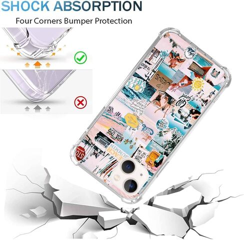 Boho Jesus Collage Phone Case Compatible with iPhone 13, Christian Quote Collage Case for Girl Women Men, Unique Soft TPU Bumper Cover Case for iPhone 13 in Saudi Arabia