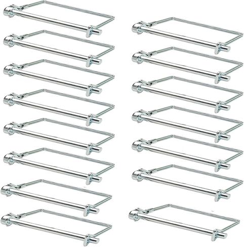 20 PCS Square Pto Pin Shaft Locking Pin 1/4 pin Hitch pin Wire Lock Pin Safety Coupler Pin 1/4" x 2-3/4"for PTO,Farm,Lawn,Hitches,and Garden in Kuwait
