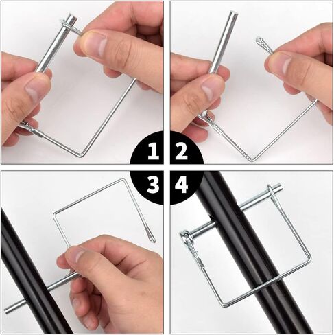 20 PCS Square Pto Pin Shaft Locking Pin 1/4 pin Hitch pin Wire Lock Pin Safety Coupler Pin 1/4" x 2-3/4"for PTO,Farm,Lawn,Hitches,and Garden in Kuwait