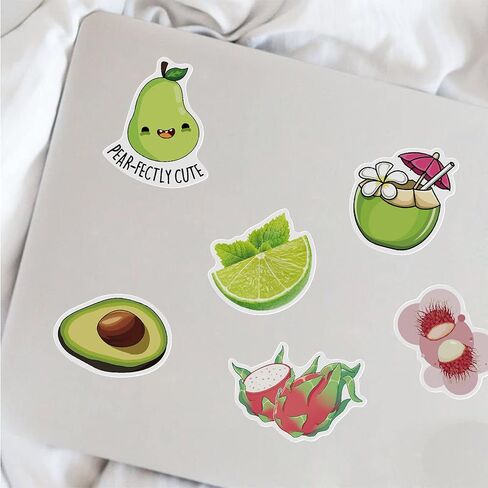 50 Pcs Strawberry Stickers, Cartoon Cute Strawberry Vinyl Laptops Decorative Decals, Gxizlba Funny Strawberry Sticker for DIY Water Bottle Journal Scrapbook Guitar in Saudi Arabia