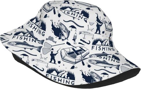 Fishing Fisherman Caps Funny Hat Cute Bucket Hats Fishing Cap Packable Foldable Hat for Outdoor in Saudi Arabia