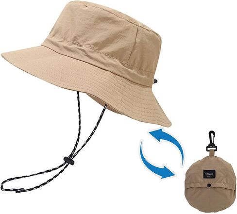 Waterproof Bucket Rain Hat Foldable Packable UV Protection Beach Sun Hat and Quick Dry for Hiking Fishing Hat for Women Men in Saudi Arabia