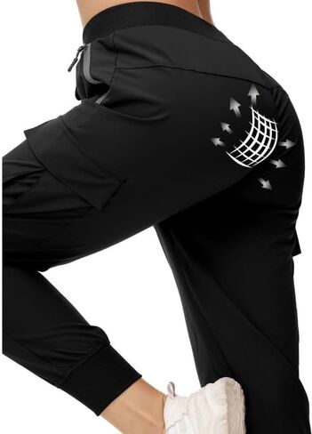 سراويل للتسلق للنساء خفيفة الوزن سريعة الجفاف للركض سراويل رياضية للشتاء UPF 50+ سراويل مقاومة للماء in Kuwait