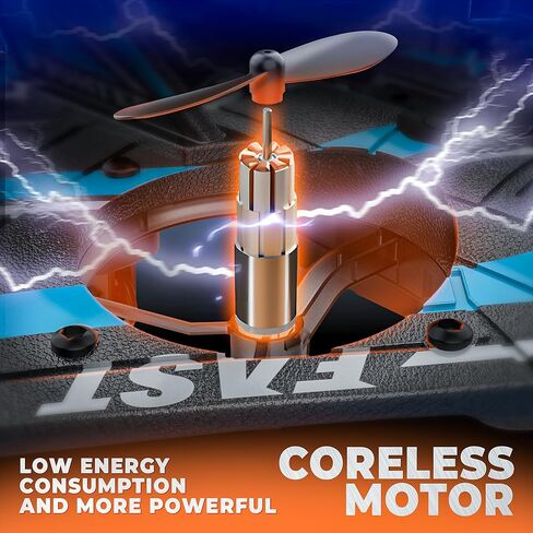 BEZGAR Drones for Kids | 2.4GHZ RC Plane, 6-axis Gyro Remote Control Airplane, RC Helicopter, 360° Flip Fighter Jet Toy, Toys for ages 8-13 with Colorful LED Navigation Lights Red in Kuwait