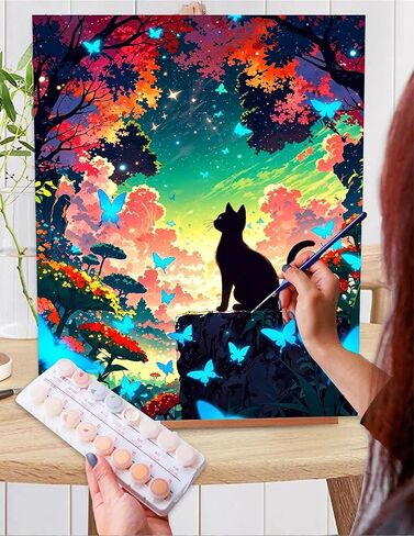 LWZAYS Paint by Number Kit for Adults Canvas, Horse Paint by Numbers for Adults Beginners Canvas, Acrylic Horse Painting by Numbers for Gift Decor - 12x16 Inch in Saudi Arabia