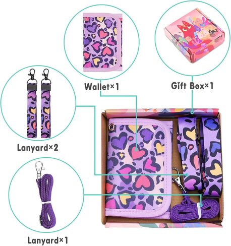 Panda Kids Wallet for Girls, Wallet for Little Young Girls 4-8 6-8 8-10 Ages Cute Small Toddler Wallet with Lanyard, Green Teal in Saudi Arabia
