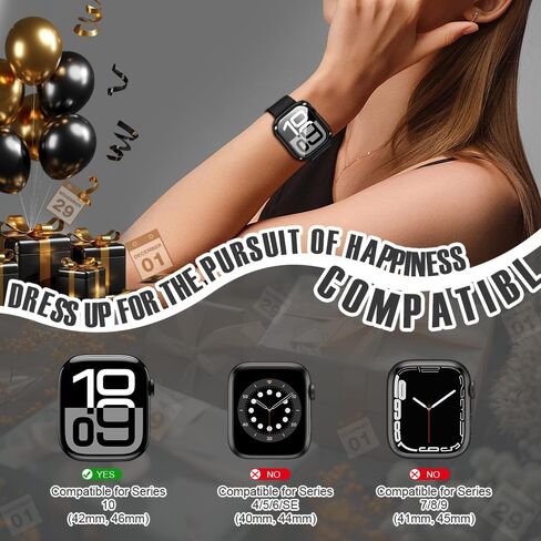 top4cus 42mm (Series 10) Cover Soft TPU Anti-Scratch Lightweight 42mm Iwatch Case All-Around Screen Protector, Optional Cases Compatible with Apple Watch Series 9/8/7/6/SE/SE2/5/4/3/2/1 - Gold in Saudi Arabia