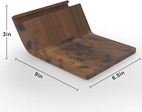 حامل كمبيوتر محمول للمكتب، حامل كمبيوتر محمول مريح، حامل كمبيوتر محمول خشبي متوافق مع MacBook Dell Lenovo Surface HP 10-15.6 بوصة، خشب in Kuwait