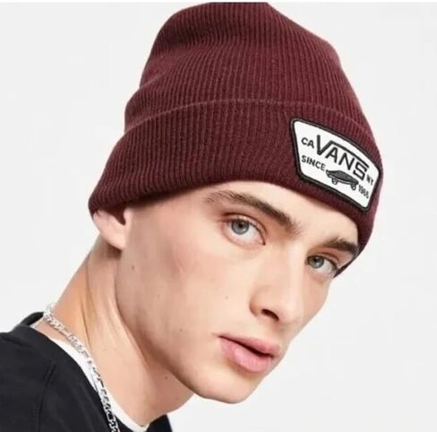Vans, Men's Milford Beanie - One Size (Marshmallow) in Saudi Arabia