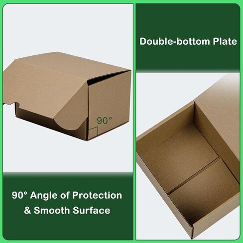 مجموعة صناديق شحن مقاس 4.6 × 2.2 × 2.2 بوصة مكونة من 50 قطعة، صندوق من الورق المقوى المموج البني لتعبئة الأعمال الصغيرة in Kuwait