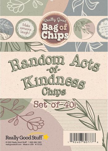 Really Good Stuff Classroom Chill Chips – Set of 40 – Help Kids Feel Calm and Focused – Practice Calming, Relaxing, & Resetting Strategies– Social-Emotional Learning – SEL for The Home and Classroom in Saudi Arabia