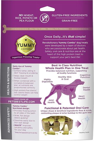 Dog Dental Treats | Vet VOHC Approved - A Yummy Treat for Teeth Cleaning | Chicken Protein Treat for Medium Dogs (36 oz) in Saudi Arabia