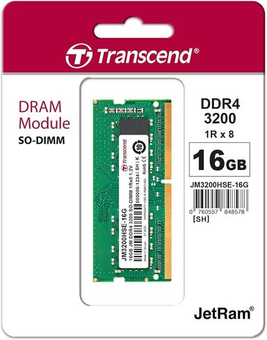 ترانسيند 32 جيجا JM DDR4 3200 SO-DIMM 2Rx8 2Gx8 CL22 1.2V (JM3200HSE-32G) in Saudi Arabia