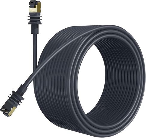 Starlink Cable Gen 3/Mini, 32.8 FT Replacement Cable for Standard V3 Starlink Mini Ethernet Cable Extension Waterproof Outdoor Gray in Saudi Arabia