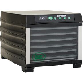 LEM Products MightyBite 6-Tray Dehydrator, Food Dehydrator for Beef Jerky, Meat, Vegetables, and Fruits, Includes Dryer Machine and 6 Trays, Black