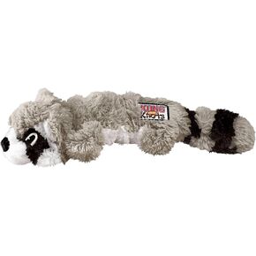 KONG - Scrunch Knots Raccoon - Internal Knotted Ropes and Minimal Stuffing for Less Mess - For Medium/Large Dogs