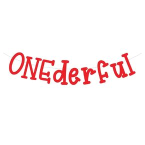 ONEderful، لافتة ONEderful، أفكار لعيد الميلاد الأول، زينة حفلات عيد الميلاد الأول تحت عنوان عيد الميلاد، لافتة عيد ميلاد تحت عنوان العطلة الأولى