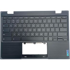 Replacement for Lenovo 100e Chromebook 2nd Gen 81MA Laptop Upper Top Cover Case Palmrest Keyboard Touchpad Assembly Part 5CB0T79741 Black
