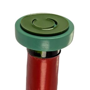 Universal Vacuum Wine Stopper – Affordable Handmade Sealer for Wine Bottles & Mason Jars, One Color Design (blue)