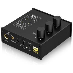 Douk Audio K5 PC USB DAC Headphone Amplifier Digital Interface Digital-to-Analog Converter Adapter with Optical Input DSD256 for Amplifiers, Speakers, Mac, Computer