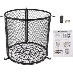 Mumusuki Stainless Steel Varmint Feeder Cage Guard, Cage Design for Outdoor Deer Feeder, Suitable for Outdoor Use