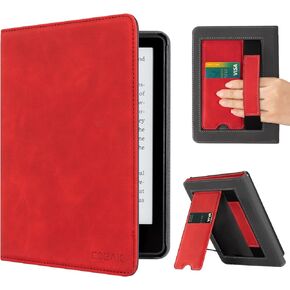 CoBak Case with Stand for Kindle Paperwhite - Durable PU Leather Cover with Auto Sleep Wake, Card Slot, Hand Strap Feature - Fits Kindle Paperwhite 11th Generation 6.8" Signature Edition 2021 Released