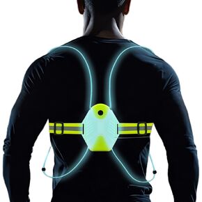 LED Reflective Running Vest for Women and Men, Safety USB Rechargeable Reflective Gear for Night Runners, Bikers, and Walkers - High Visibility Vest Light